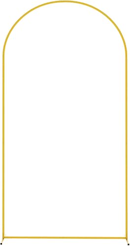 7.2FT Hochzeitsbogen Hintergrund Ständer Metallbogen Goldfarben Hintergrundständer 120x220cm Gestell Hochzeit Hintergrund Rahmen Für Hochzeit Geburtstag Party Dekoration Muttertag Fotoautomaten