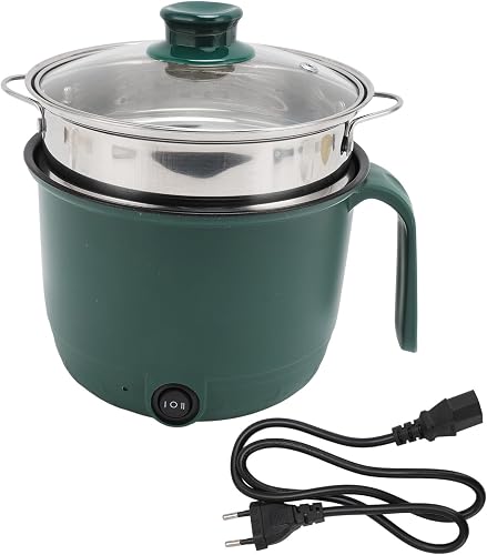 1,5 L Electric Slow Cooker, 600W Edelstahl -Kochtopf mit Anti -Trockendesign und Übermut, Nicht -Stall -Kocher für Heimnummer, Party, Party (EU -Stecker 220 V)