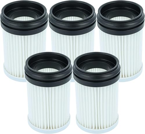 vhbw 5x Staubsaugerfilter Ersatz für Makita 0088381546522, 199989-8 für Staubsauger - HEPA-Filter Schwarz Weiß