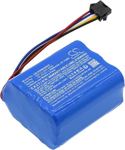 22,2 V 2600 mAh Ersatzakku kompatibel mit Ecovacs Winbot X, WA30, WA50, Winbot X WA30, Winbot X WA50, P/N: S07-Li-222-3000, 10002221
