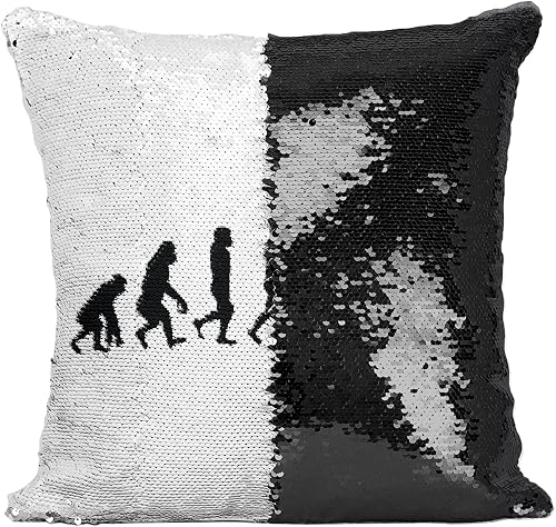 Fabulous Kissen mit Paillettenbezug Blau Evolution Eiskunstlauf Skater Sport Athlet
