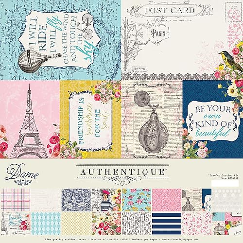Authentique Collection Kit 12'X12'-Dame